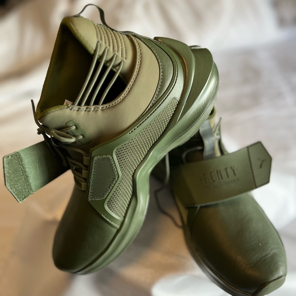 Puma FENTY by RIHANNA Green Leather Women’s Trainers